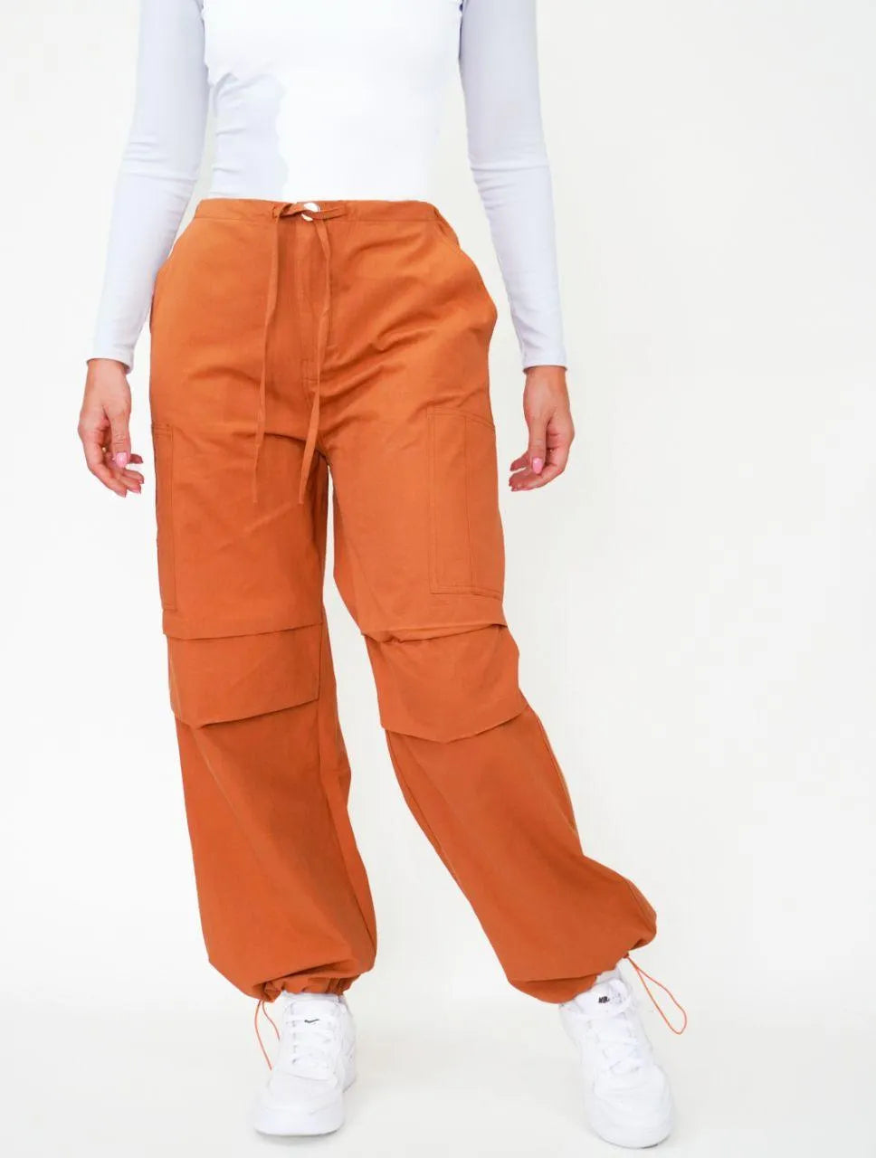 Pantalón para Mujer Camel Tipo Parachute - Inna Terracota