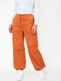 Pantalón para Mujer Camel Tipo Parachute - Inna Terracota