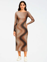 Vestido Largo mesh - The Echo