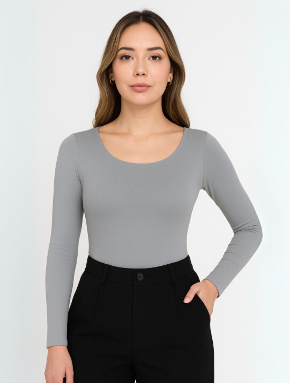 Body para Mujer Escote Redondo Manga Larga - Tahiti