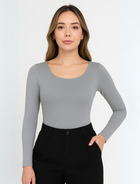 Body para Mujer Escote Redondo Manga Larga - Tahiti