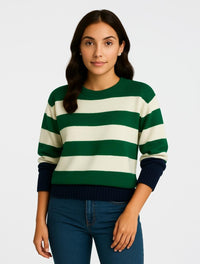 Suéter para Mujer Cuello Redondo- The Linear