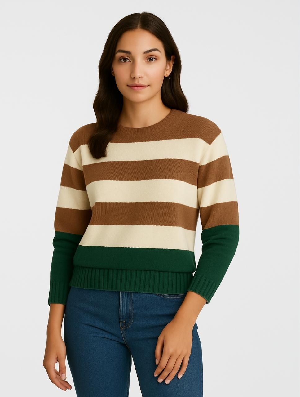 Suéter para Mujer Cuello Redondo- The Linear