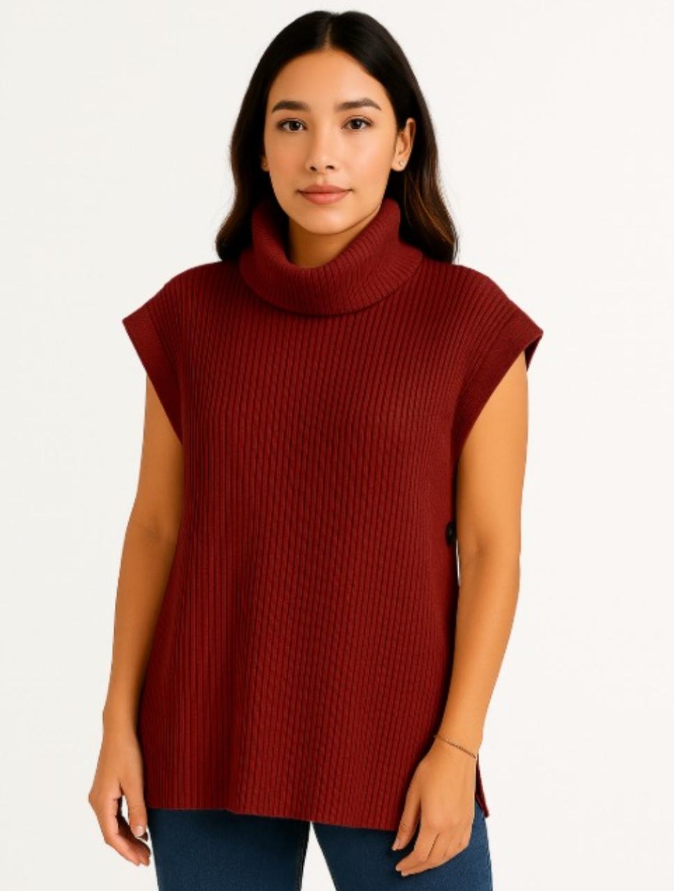 Chaleco para Mujer Cuello Tortuga - The Maro