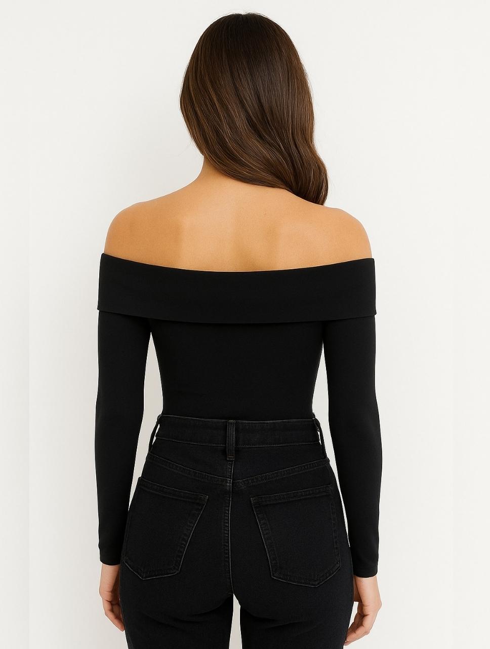 Body para Mujer Cuello Bandeja Manga Larga - The Local