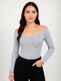 Body para Mujer Cuello Bandeja Manga Larga - Lauren