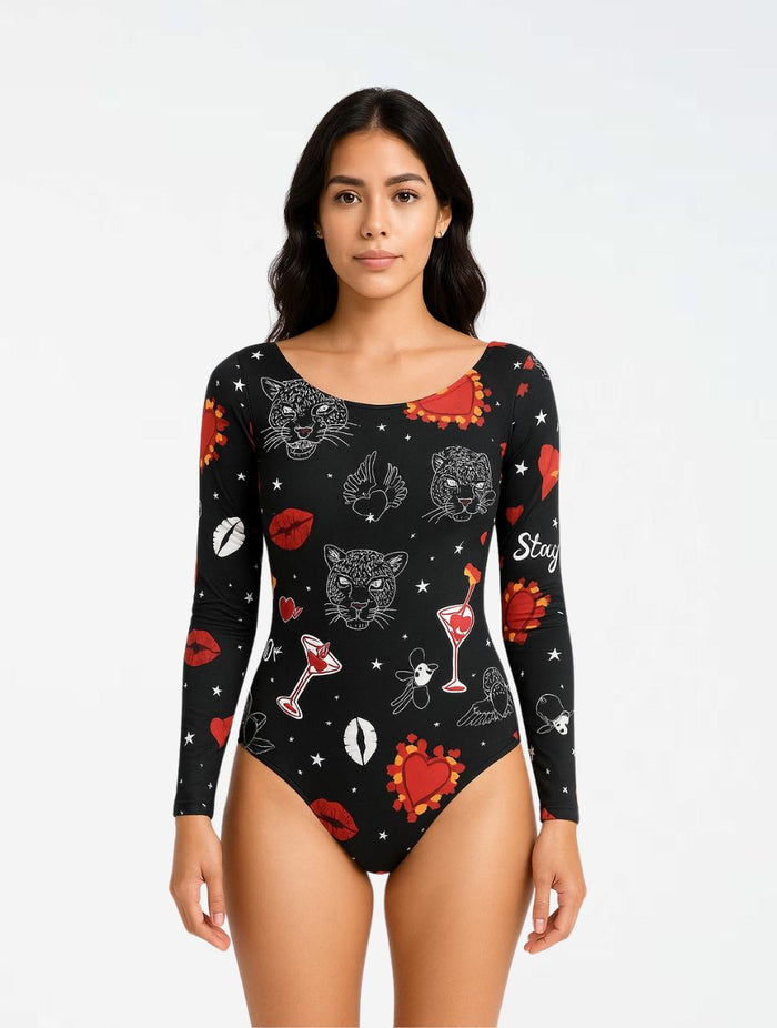 Body para Mujer Estampado con Corazones - The Mellow