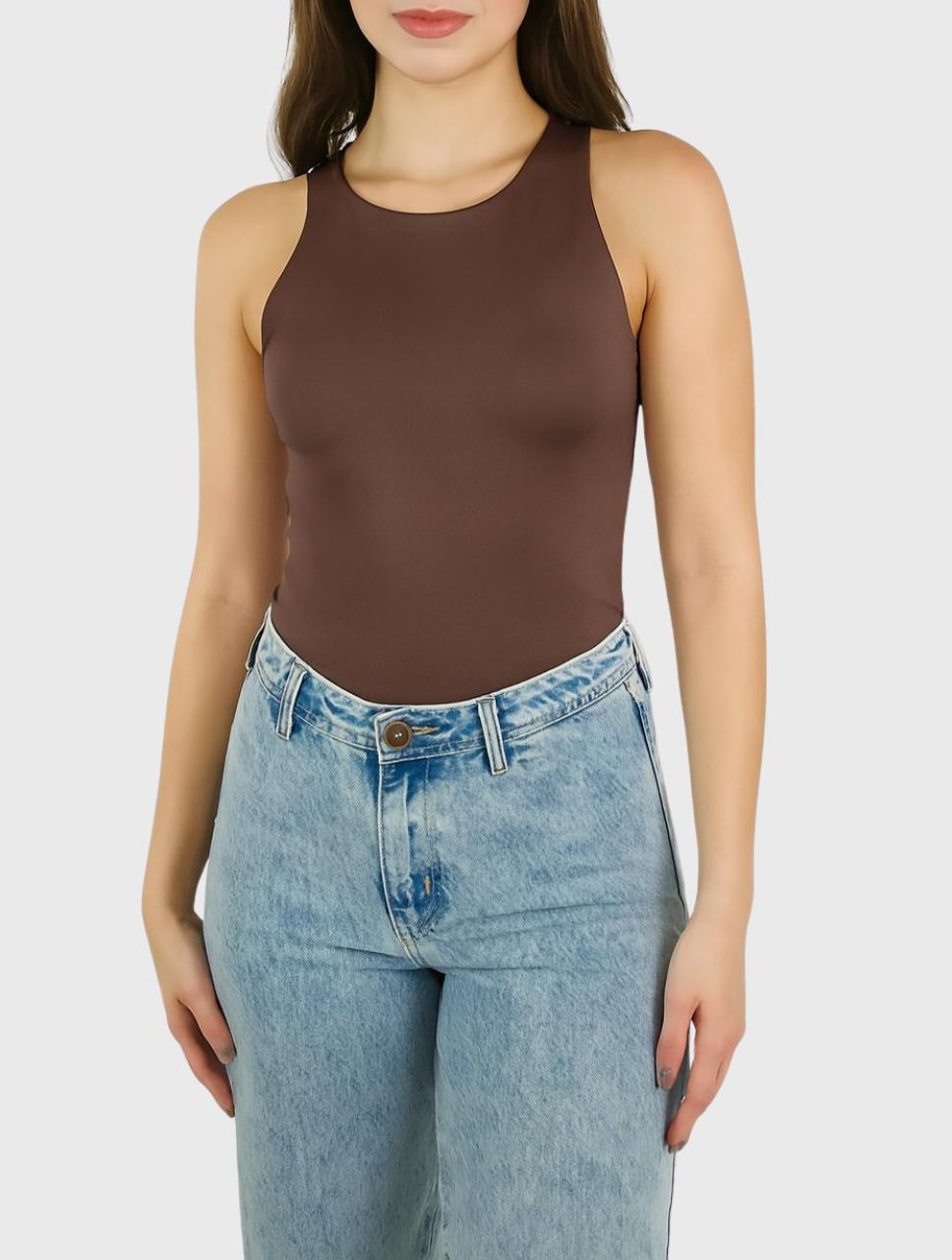 Body para Mujer Cuello Redondo Manga Sisa - Simona