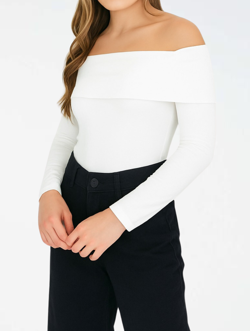 Body para Mujer Cuello Bandeja Manga Larga - The Local