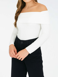 Body para Mujer Cuello Bandeja Manga Larga - The Local