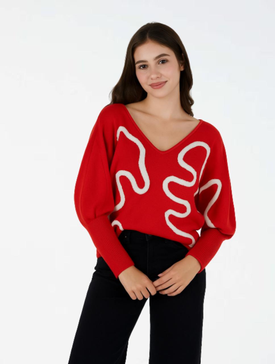 Suéter para Mujer Cuello V- The Garden