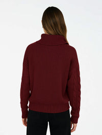 Suéter Para Mujer Trenzado Tejido con Cremallera - The Narrow