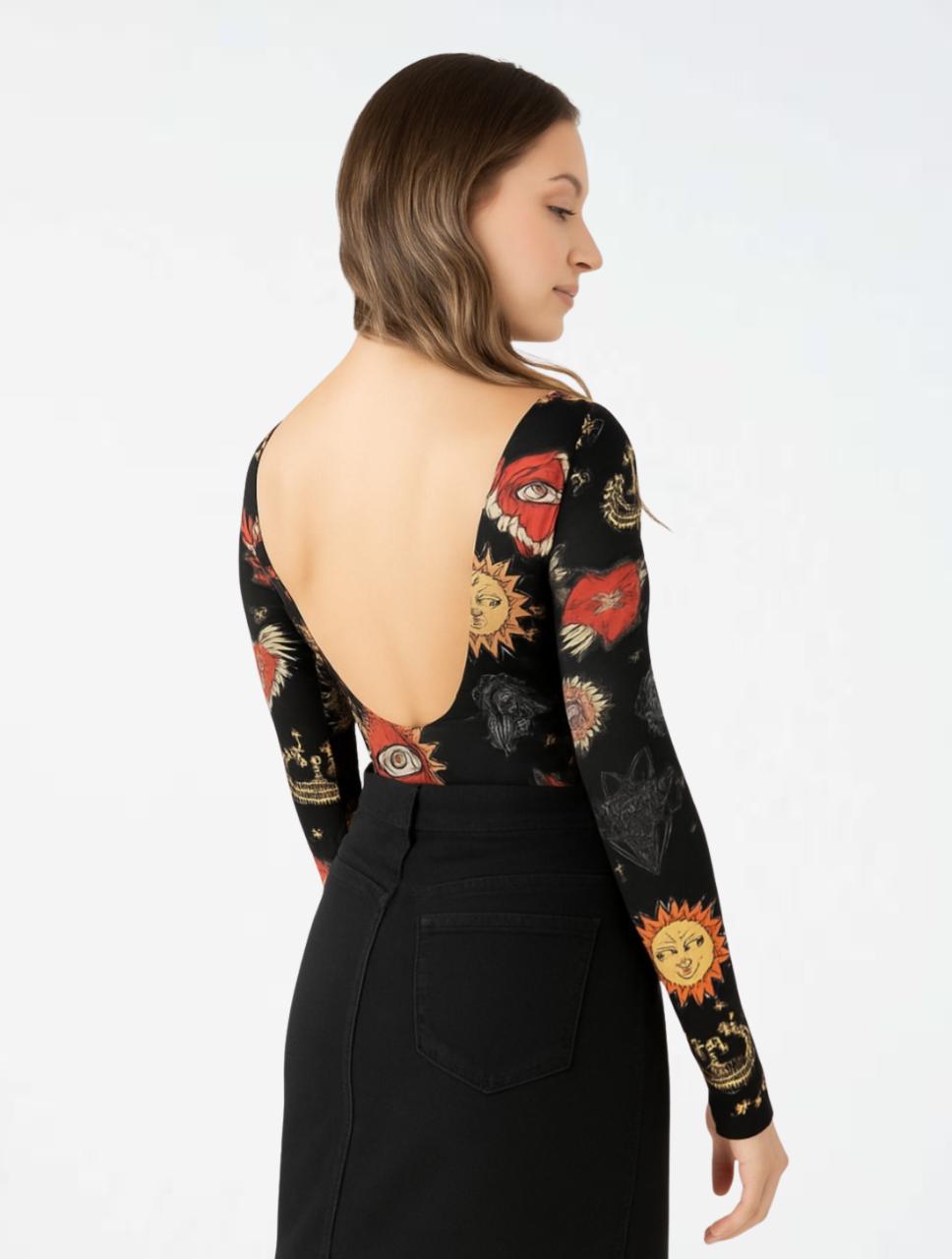 Body para Mujer Estampado con Corazones y Sol - The Blush