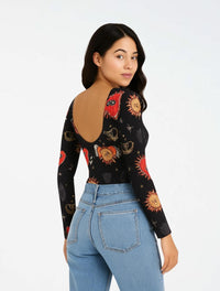 Body para Mujer Estampado con Corazones y Sol - The Blush