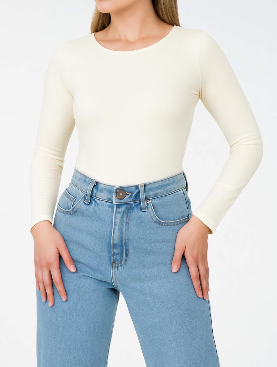 Body para Mujer Cuello Redondo Manga Larga - Rebeca