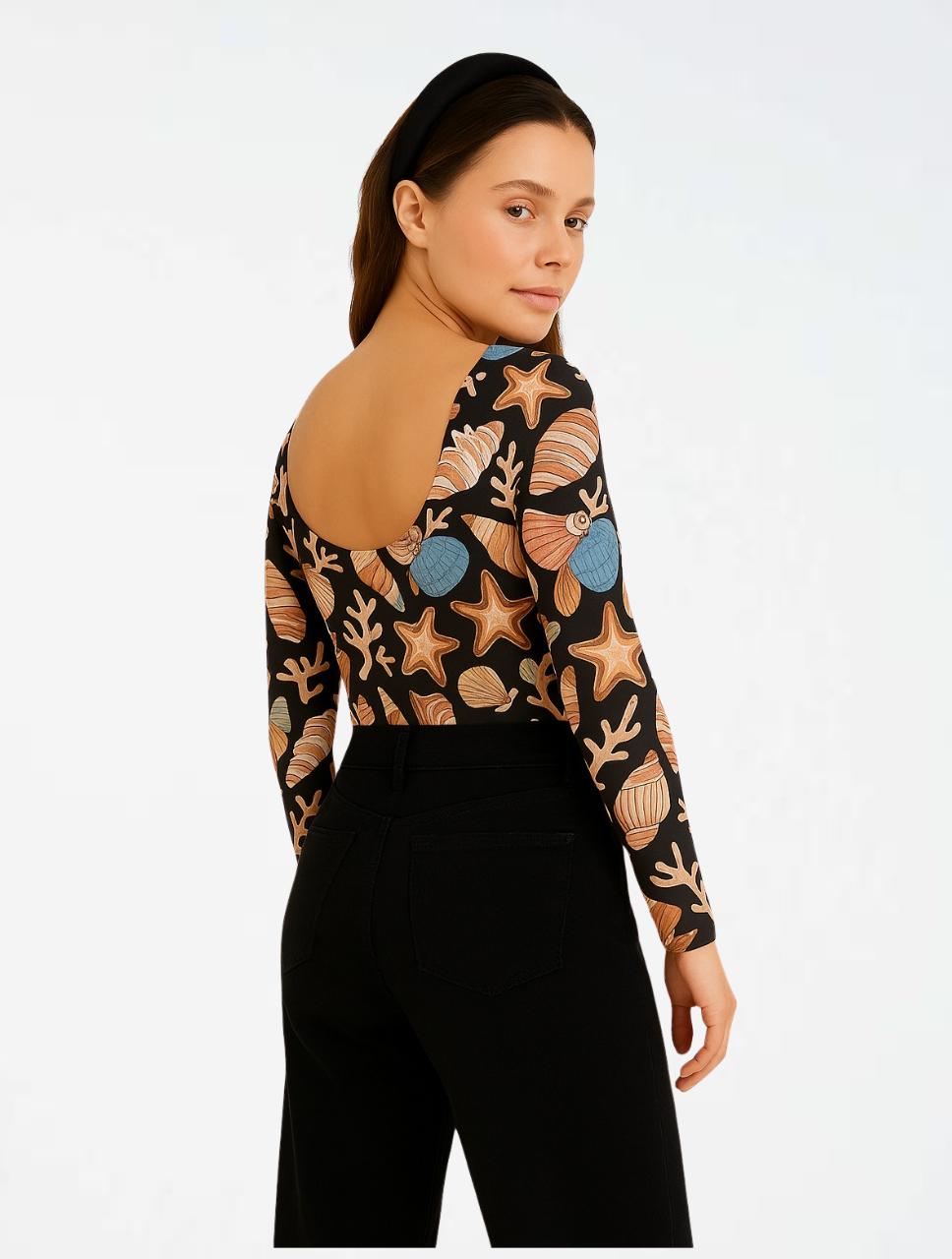 Body para Mujer Estampado Marino - The Caribbean