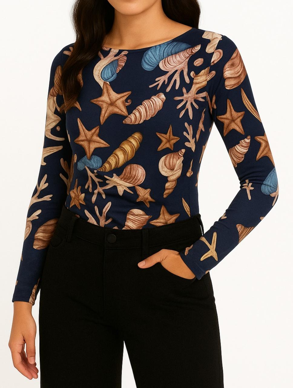 Body para Mujer Estampado Marino - The Caribbean