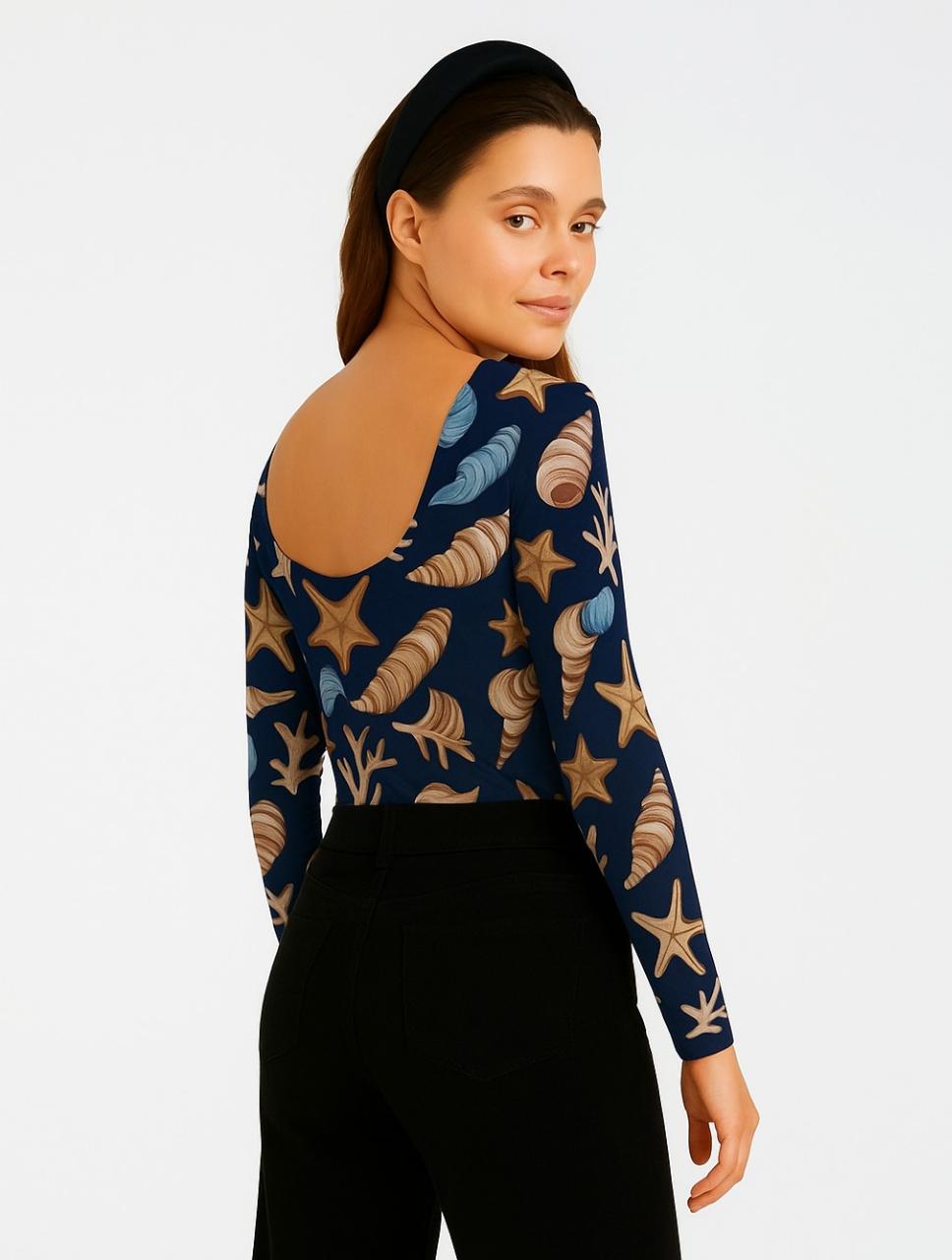 Body para Mujer Estampado Marino - The Caribbean