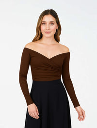 Body para Mujer Cuello Bandeja Manga Larga - Lauren