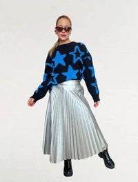 Suéter Para Mujer Cuello Redondo Estrellas - The Little Star