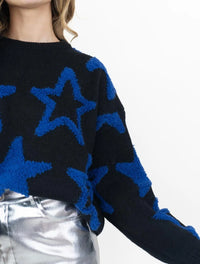 Suéter Para Mujer Cuello Redondo Estrellas - The Little Star