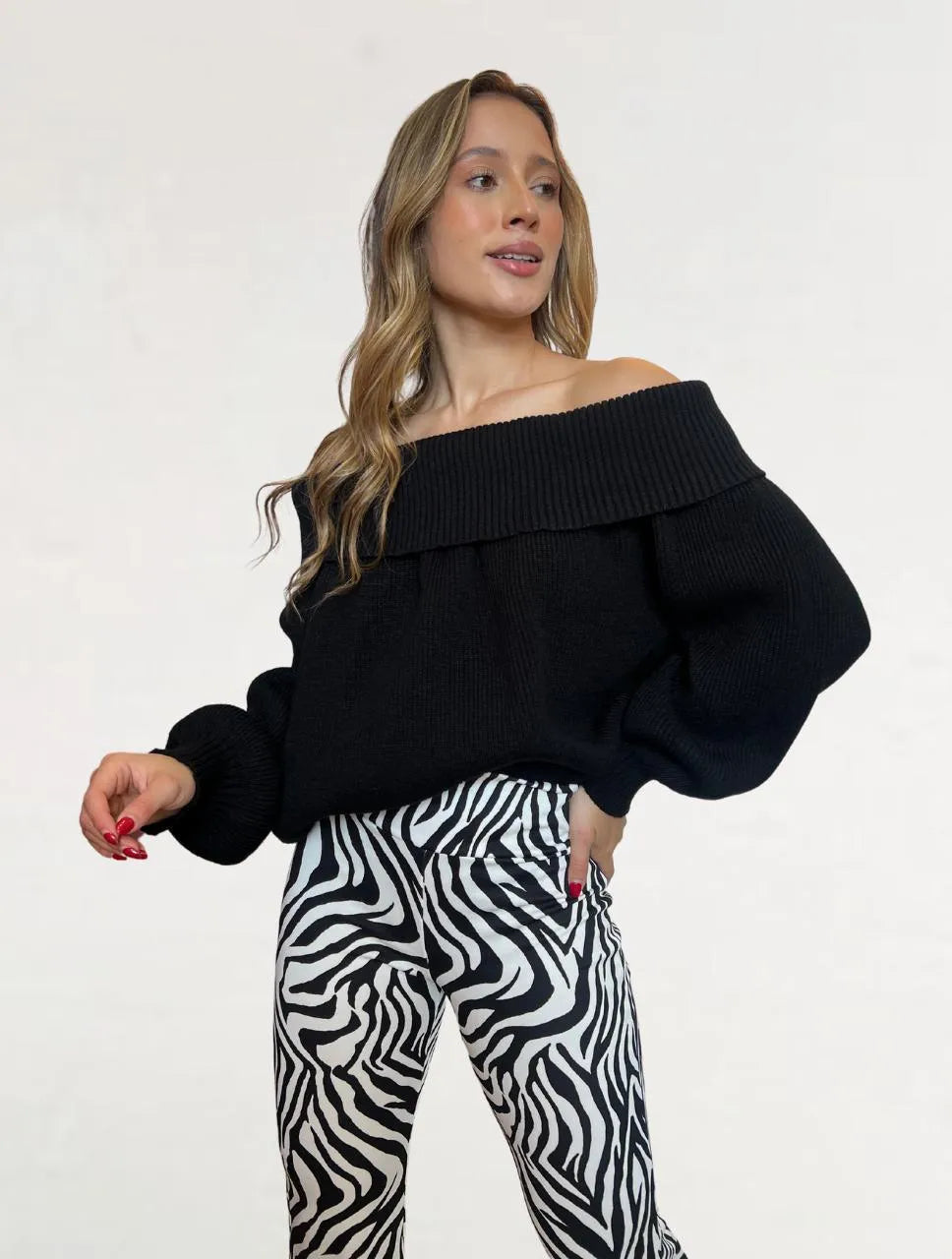 Suéter Para Mujer Cuello Bandeja - The Royal