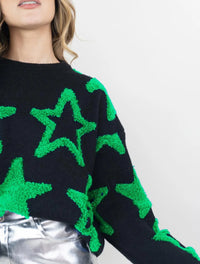 Suéter Para Mujer Cuello Redondo Estrellas - The Little Star