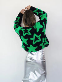 Suéter Para Mujer Cuello Redondo Estrellas - The Little Star