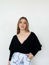 Pantalón para Mujer Estampado BlancoTipo Palazzo Tiro Alto - Prague Blanco