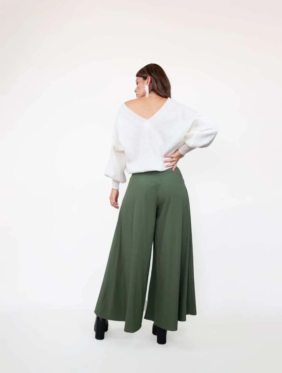 Suéter Manga Larga para Mujer Marfil Tejido - Galápagos Marfil