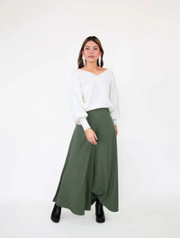 Suéter Manga Larga para Mujer Marfil Tejido - Galápagos Marfil