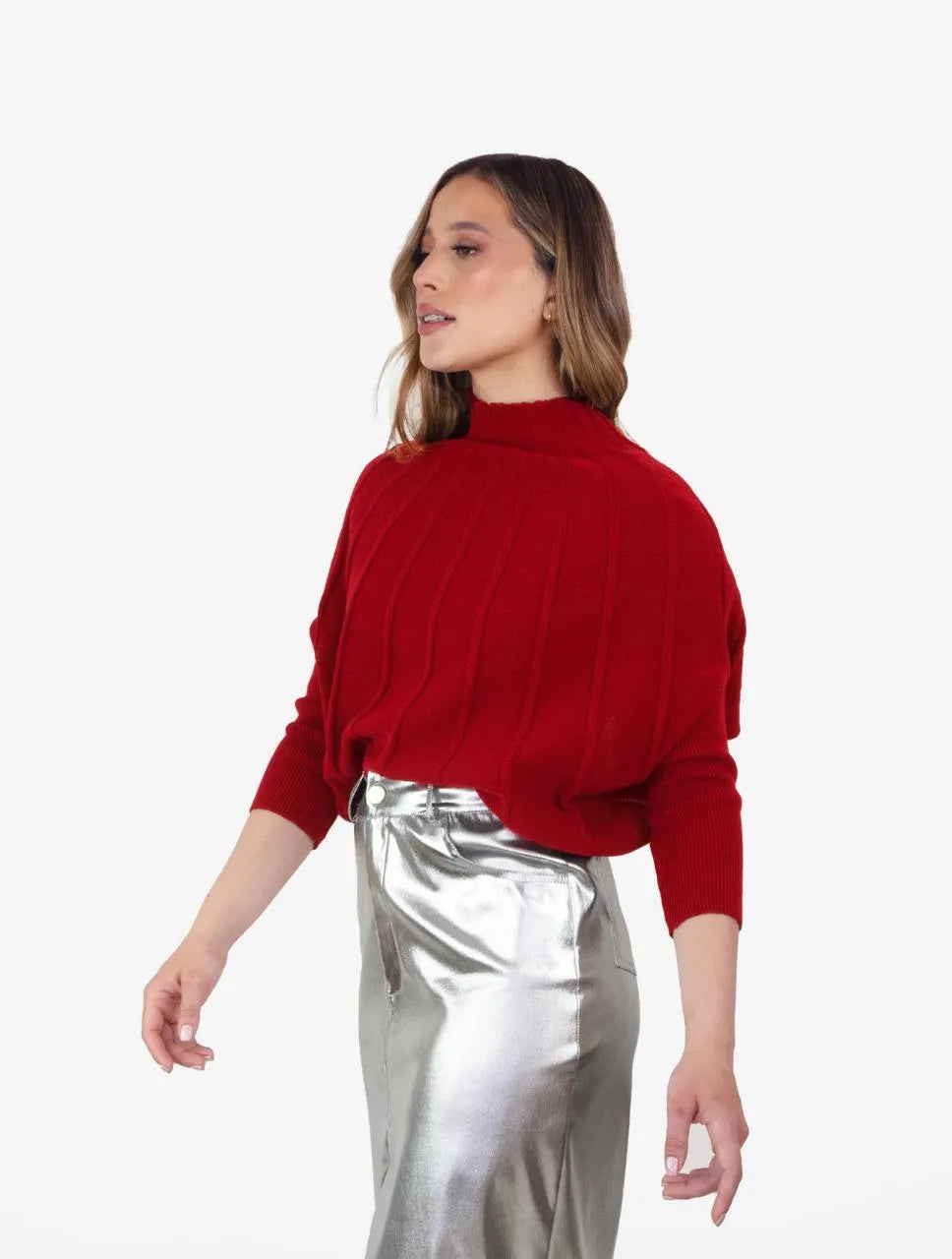 Capa Tejida para Mujer Cuello Alto - Olivia