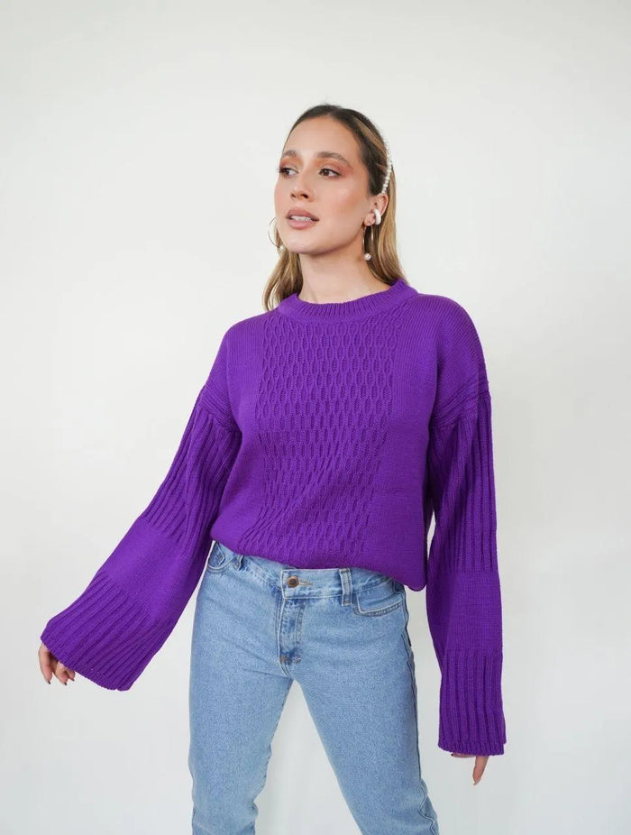 Suéter Cuello Redondo - Lola Morado