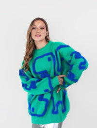 Suéter Para Mujer Verde Cuello Redondo - The Figure Verde