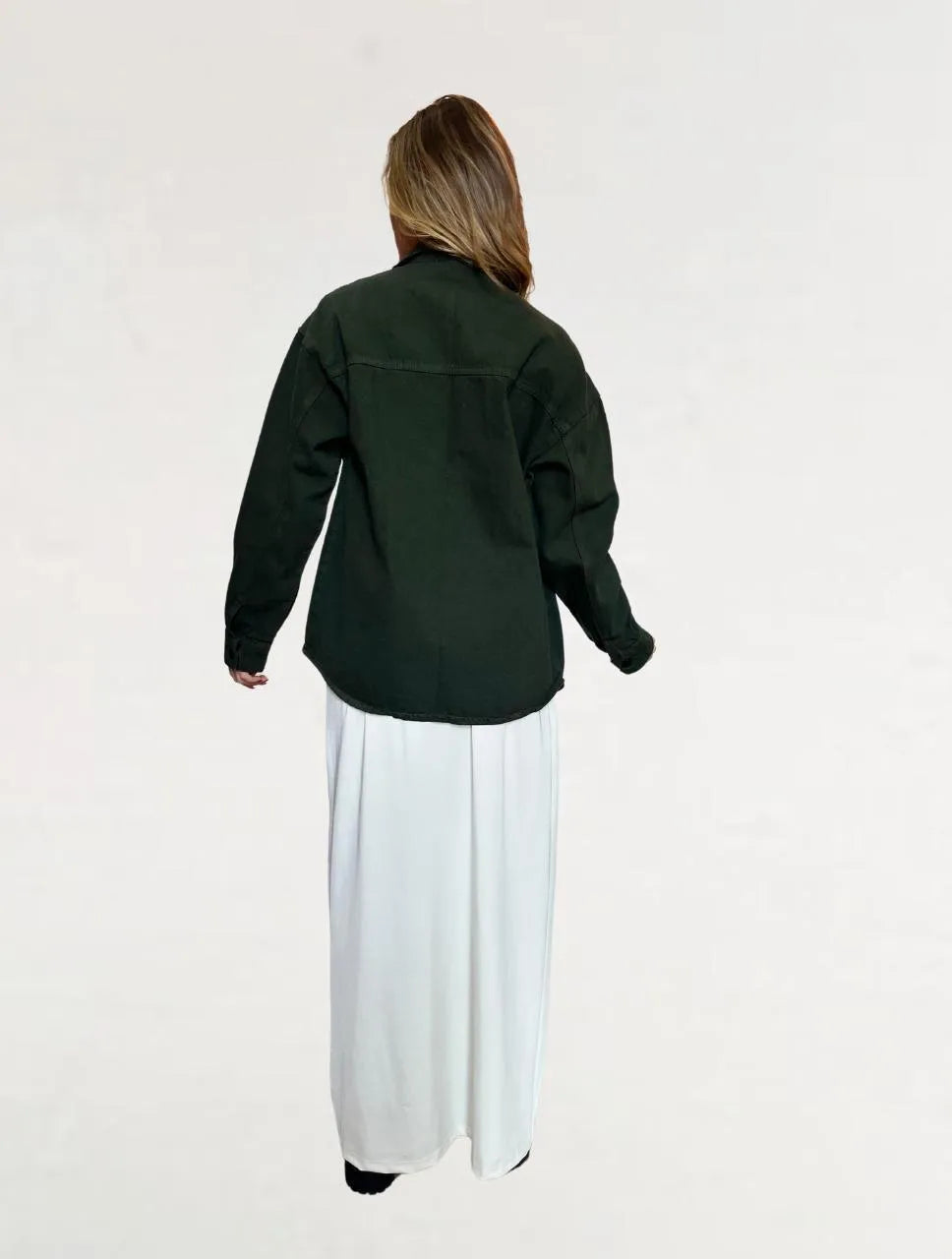 Vestido para Mujer Marfil Largo Escote Asimétrico - The Swift Marfil