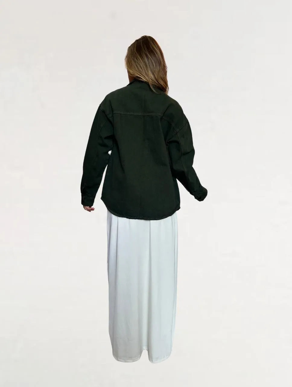 Vestido para Mujer Marfil Largo Escote Asimétrico - The Swift Marfil