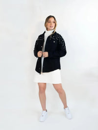 Vestido Tejido Cuello Alto Para Mujer - Siena Marfil