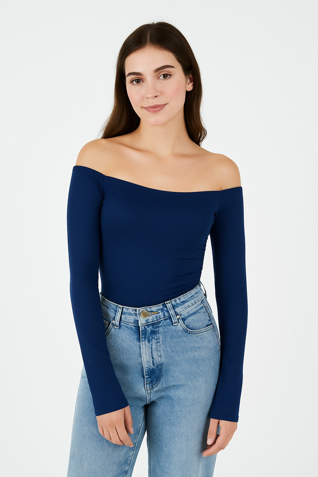 Body para Mujer Cuello Bandeja Manga Larga - The Manhattan