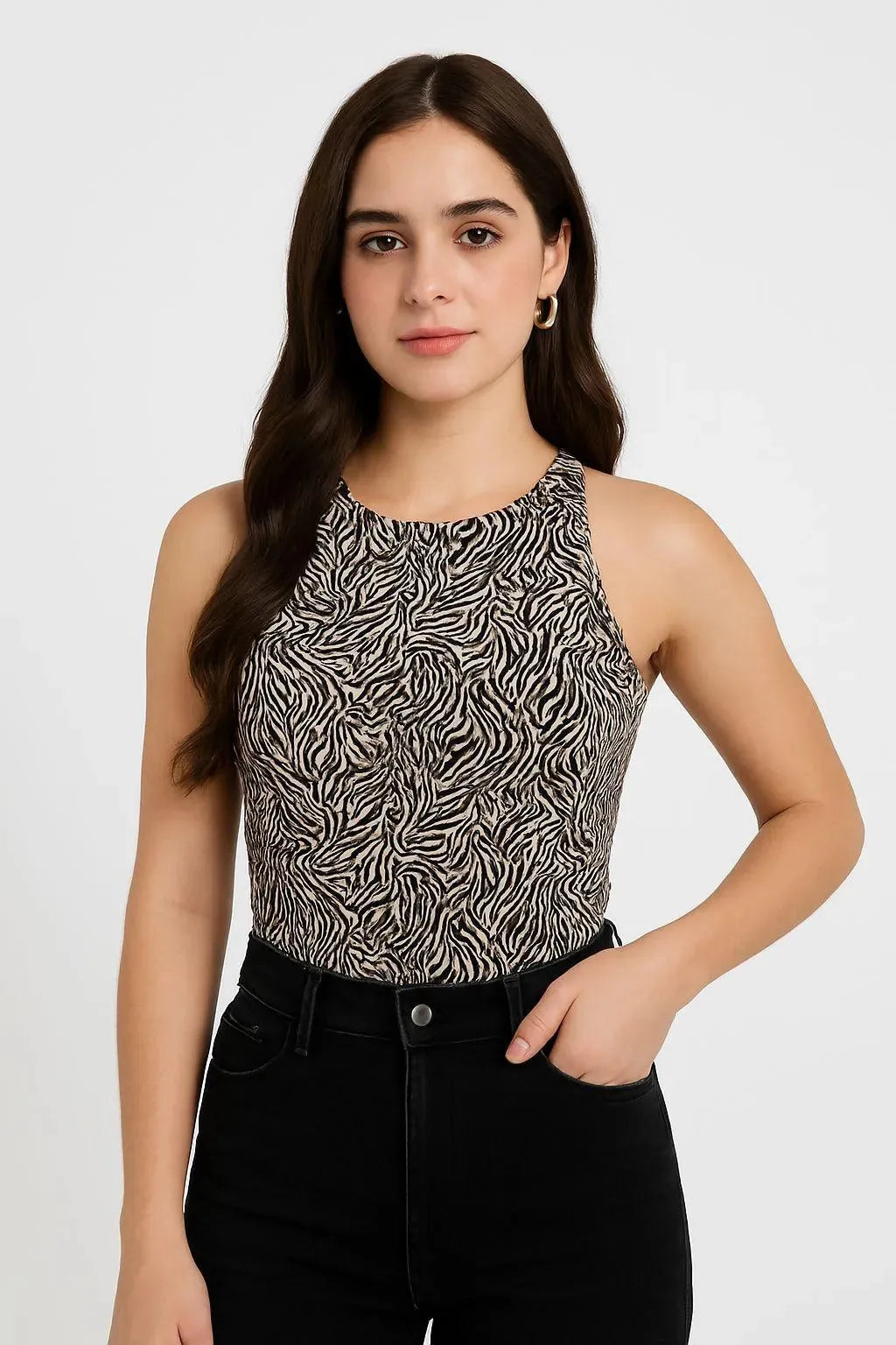 Body para Mujer Cuello Redondo Manga Sisa - Simona