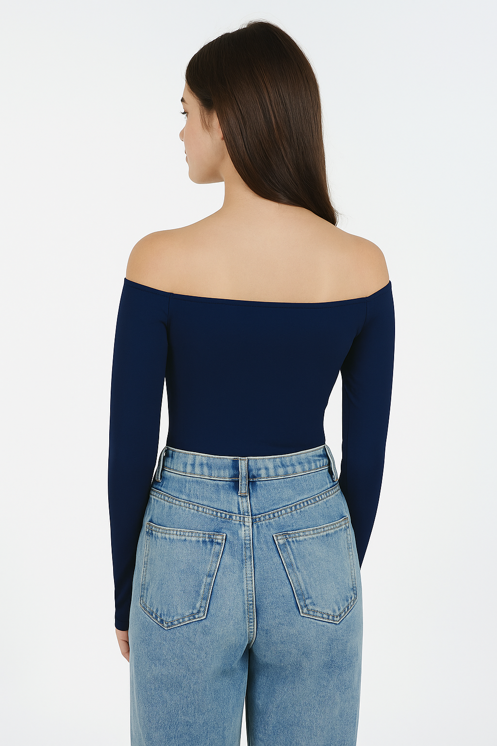 Body para Mujer Cuello Bandeja Manga Larga - The Manhattan