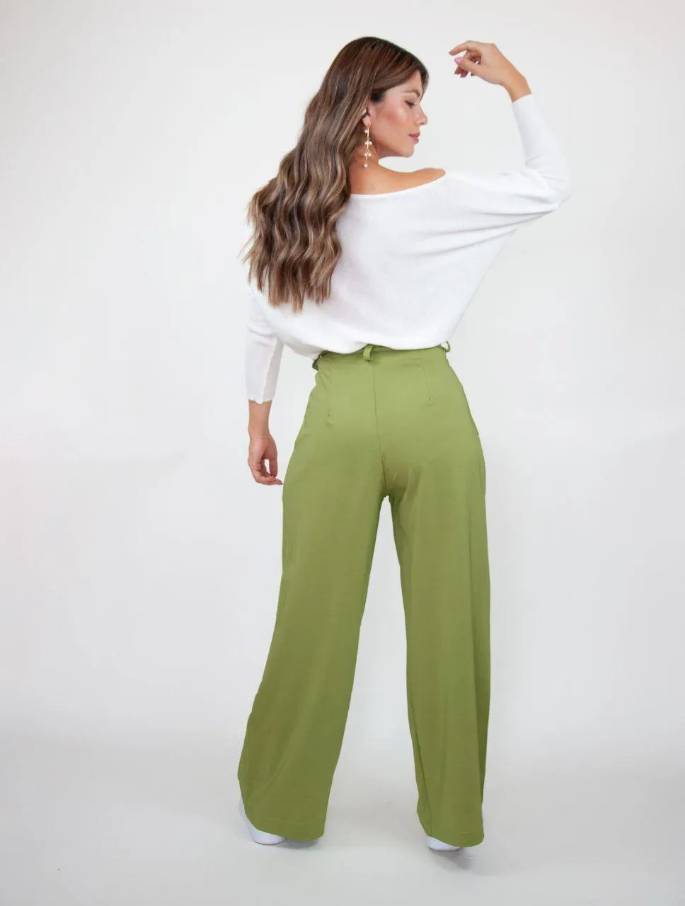 Pantalón Tiro Medio-Alto - Monaco Verde