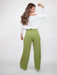 Pantalón Tiro Medio-Alto - Monaco Verde