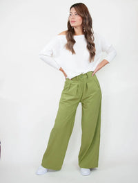 Pantalón Tiro Medio-Alto - Monaco Verde