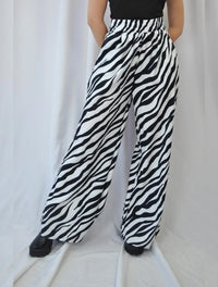 Pantalón Palazzo Tiro Alto - Yakarta Negro