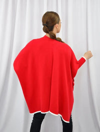Capa para Mujer Rojo y Blanco Doble Faz - Cape Town Rojo y Blanco