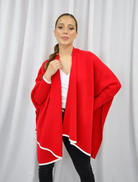 Capa para Mujer Rojo y Blanco Doble Faz - Cape Town Rojo y Blanco