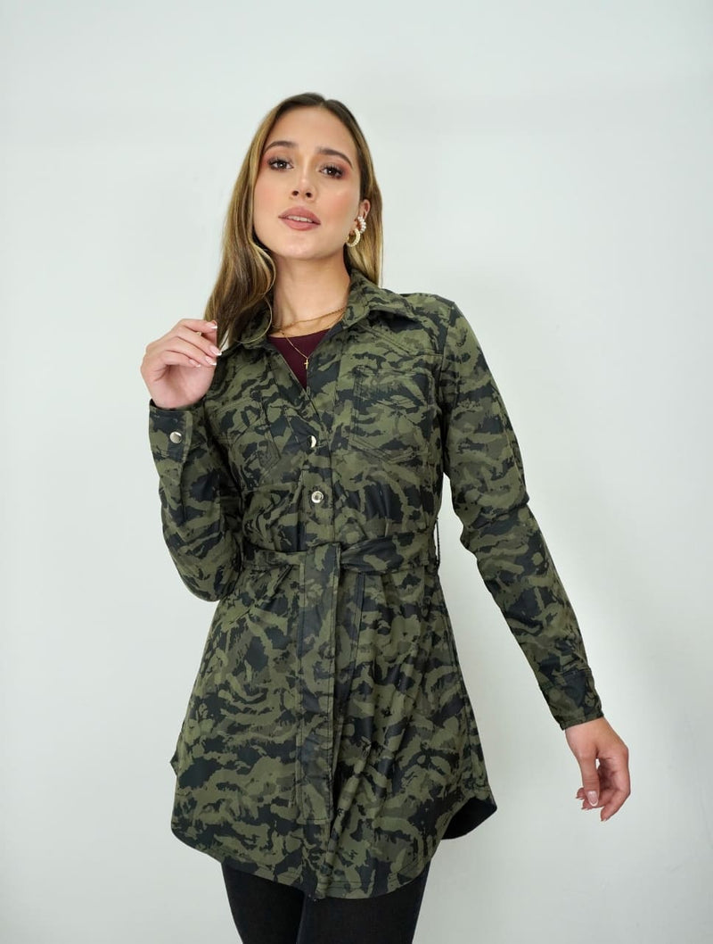 Chaqueta para Mujer Verde Militar - Romina Verde Militar – Molgoa