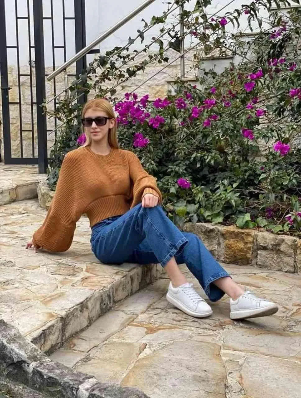 Saco para Mujer Cocoa Cuello Redondo Manga Bombacha - Milagros Cocoa