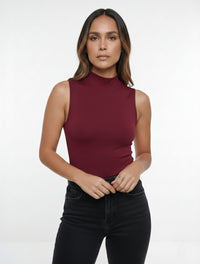 Body Box Para Mujer Cuello Medio The Midnight Elegante Textura