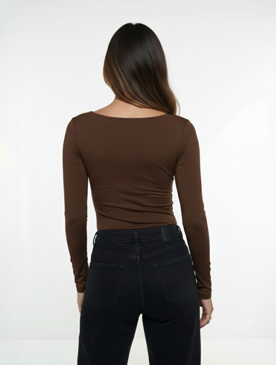 Body para Mujer Cuello Redondo Manga Larga - Rebeca